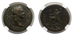 Domitian AE Sestertius.