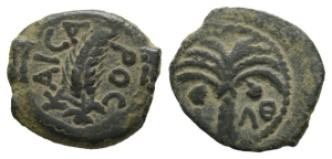 Judaea, Procurators. Marcus Ambibulus AE Prutah.