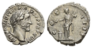 Antoninus Pius AR Denarius.