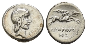 L. Calpurnius Piso Frugi AR Denarius.