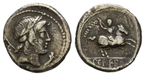 P. Crepusius AR Denarius.