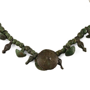 Bronze Age Bead Necklace with Pendants