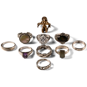 Silver and Other Ring Collection