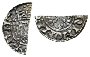England. Norman, William I  the Conqueror AR Cut Halfpenny.