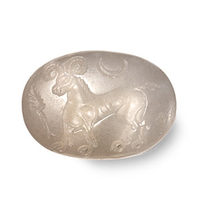 Neo-Babylonian Chalcedony Stamp Seal with Animal