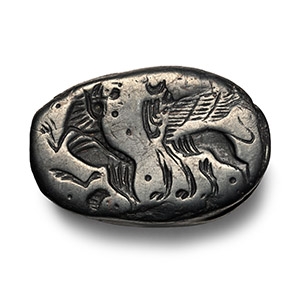 Syrian Haematite Scaraboid Seal