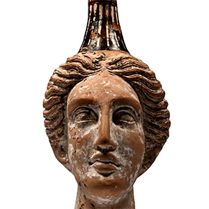 Gnathian Plastic Vase in the Shape of a Woman