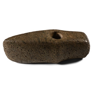 Stone Age Pierced Boat-Shaped Axehead