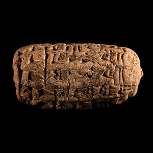 Old Babylonian Terracotta Bulla Recording the Rations of Vegetable Oil to Named Individuals