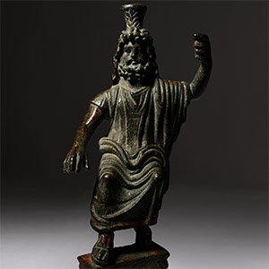 Roman Bronze Figure of Serapis