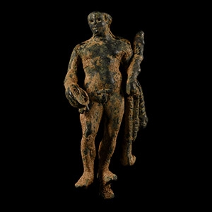 Roman Bronze Figure of Hercules