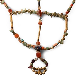 Western Asiatic Gold and Other Bead Necklace