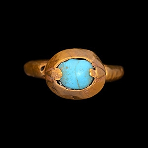 Western Asiatic Gold Ring in Traditional Form