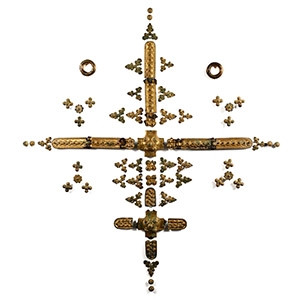 Byzantine Gilt Bronze Horse Harness Decoration Set