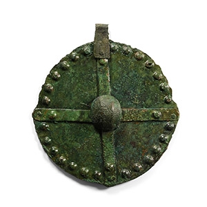 Large Scandinavian Viking Bronze Horse Harness Pendant