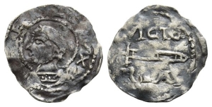 Carolingian. Viking, Godfrey II AR Denier.