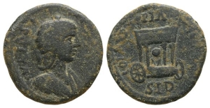 Julia Soaemias, Augusta AE 25mm of Sidon, Phoenicia.