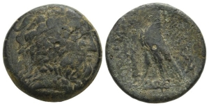 Ptolemaic Kingdom of Egypt, Ptolemy III Euergetes AE Diobol.