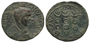 Severus Alexander, as Caesar AE 26mm of Sidon, Phoenicia.