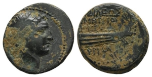 Seleukid Empire, Demetrios I Soter AE 19mm.