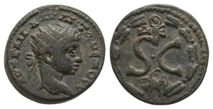 Elagabalus AE 20mm of Antioch, Seleucis and Pieria.