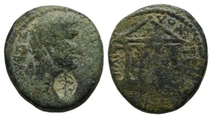 Judaea. Herodians, Herod IV Philip, with Augustus AE 21mm.