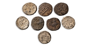 Group of Eight [8] Phoenicia, Byblos AR 1/16 Shekel.