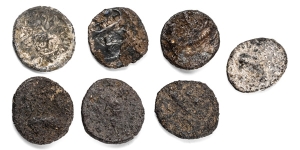 Group of Seven [7] Phoenicia, Byblos AR 1/16 Shekel.