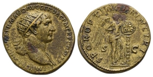 Trajan AE Dupondius.