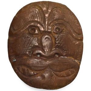 Post Medieval Bronze Face Escutcheon