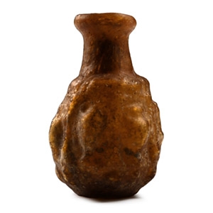 Roman Sidonian Yellow Glass Flask