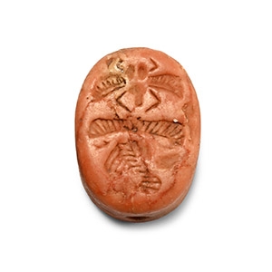 Phoenicio-Egyptian Orange Stone Scaraboid