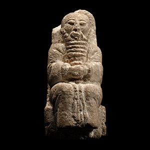 Sumerian Calcite Figure of a Priest