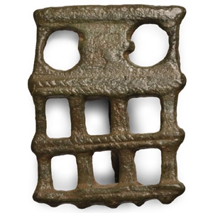 Roman Bronze Camp Gate Plate Brooch