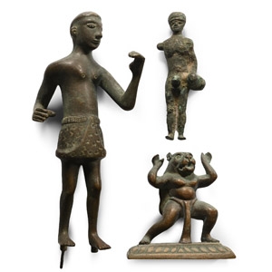South East Asian Bronze Statuette Group