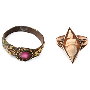 Post Medieval Gold and Other Ring Group