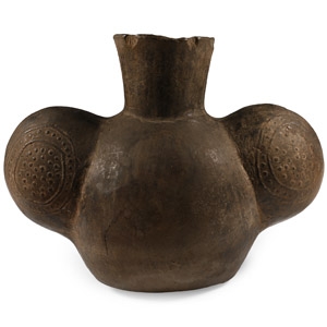 Pre Columbian Black Ware Vessel