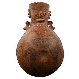 Pre Columbian Red Ware Anthropomorphic Vessel