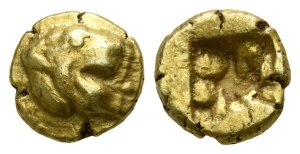 Ionia, Uncertain Mint El 1/6 of Stater or Hekte.