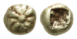 Ionia, Uncertain mint or Erythrai EL 1/12 of Stater or Hemihekte.