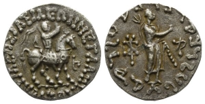 Indo-Scythians, Azes AR Tetradrachm.