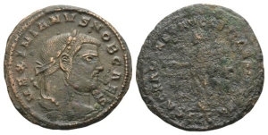 Galerius, as Caesar BI Nummus.