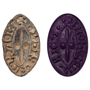 Medieval Lead Seal Matrix for John Son of Richard