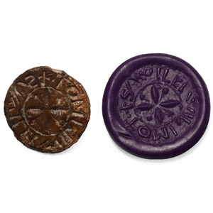Medieval Lead Seal Matrix for William Willmott