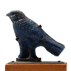 Egyptian Blue Glass Bird Inlay