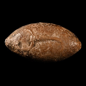 Hellenistic Rhodian Lead Slingshot with Scorpion