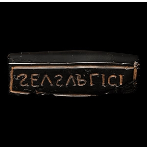 Roman Jet Amuletic Stamp Seal