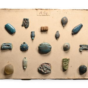 Egyptian Faience Bead and Amulet Collection