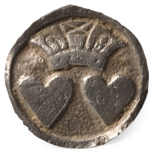 King Charles II and Queen Catherine Commemorative Silver Button