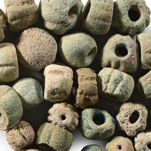 Romano-Egyptian Faience Melon Bead Collection